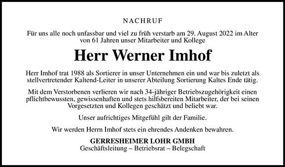 Werner Imhof