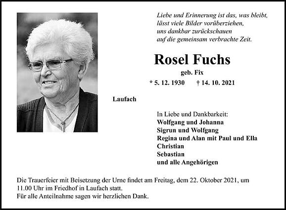 Rosel Fuchs, geb. Fix