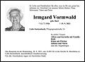 Irmgard Vormwald