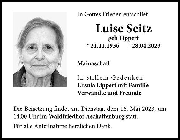 Luise Seitz, geb. Lippert