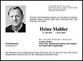 Heinz Mahler