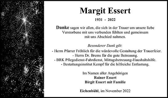 Margit Essert, geb. Kreuz