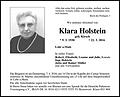 Klara Holstein