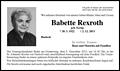 Babette Rexroth