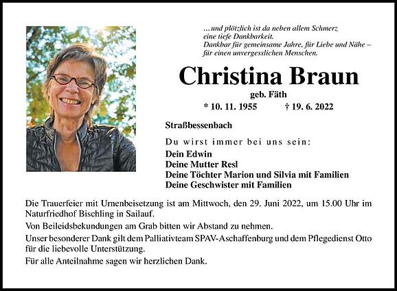 Christina Braun, geb. Fäth