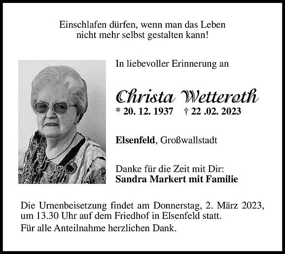 Christa Wetteroth
