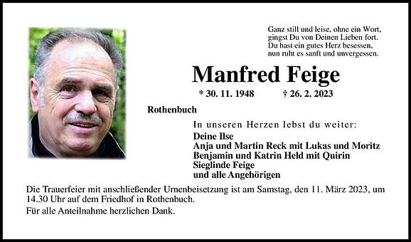 Manfred Feige