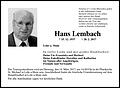 Hans Lembach