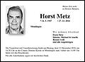 Horst Metz