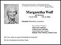 Margaretha Wolf