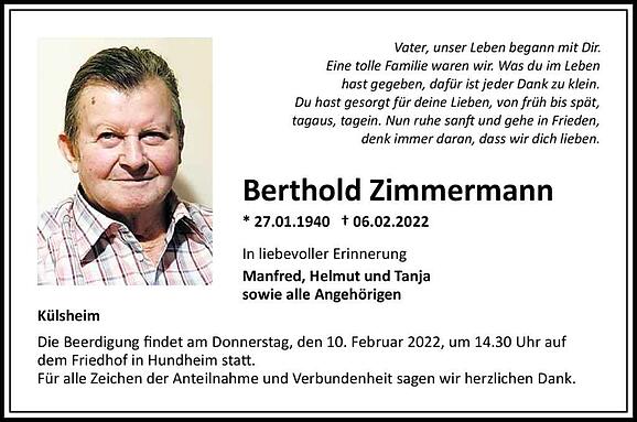Berthold Zimmermann