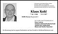 Klaus Kohl