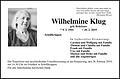 Wilhelmine Klug