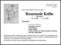 Rosemarie Kolbe