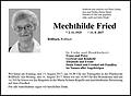 Mechthilde Fried