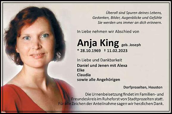 Anja King, geb. Joseph