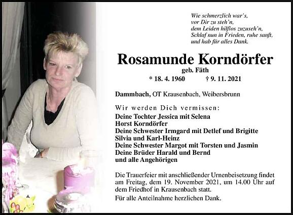 Rosamunde Korndörfer, geb. Fäth