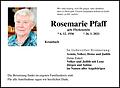 Rosemarie Pfaff