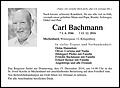 Carl Bachmann