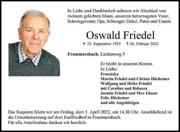 Oswald Friedel