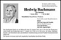 Hedwig Bachmann