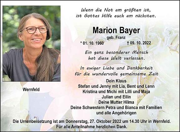 Marion Bayer, geb. Franz