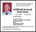 Willibald Konrad Alois Hayn
