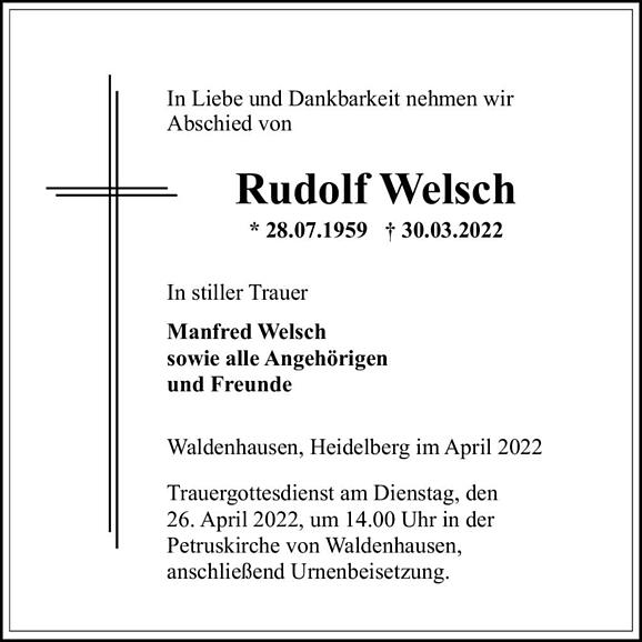 Rudolf Welsch