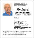 Gebhard Ackermann
