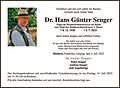 Dr. Hans Günther Senger