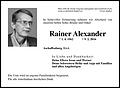 Rainer Alexander