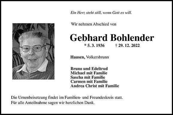Gebhard Bohlender