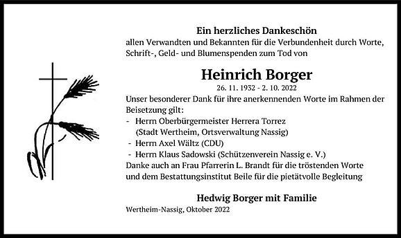 Heinrich Borger