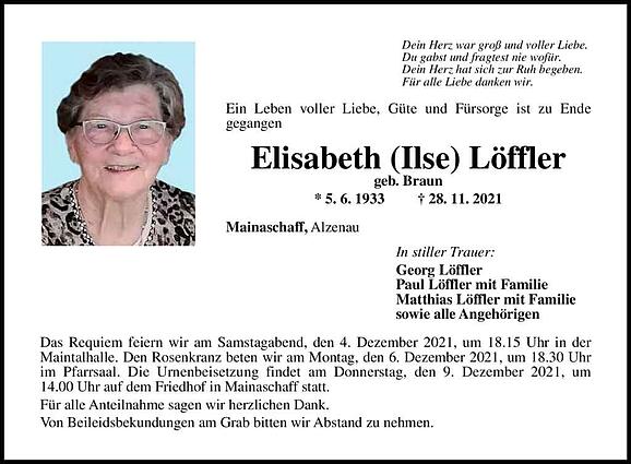Elisabeth (Ilse) Löffler