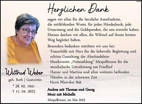 Wiltrud Weber, geb. Roth