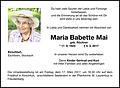 Maria Babette Mai