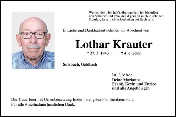Lothar Krauter