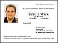 Ursula Wick