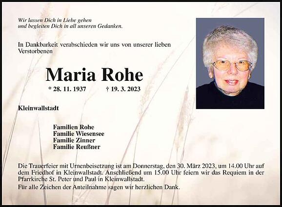 Maria Rohe