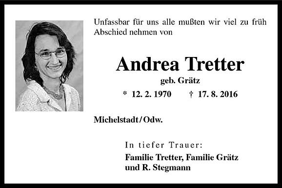 Andrea Tretter, geb. Grätz