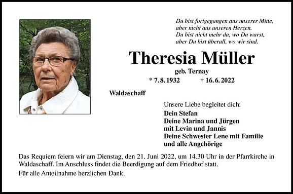 Theresia Müller, geb. Ternay
