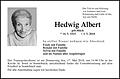Hedwig Albert