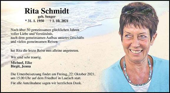 Rita Schmidt, geb. Senger