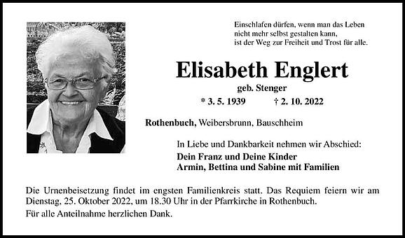 Elisabeth Englert, geb. Stenger