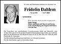 Fridolin Dahlem