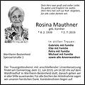 Rosina Mauthner