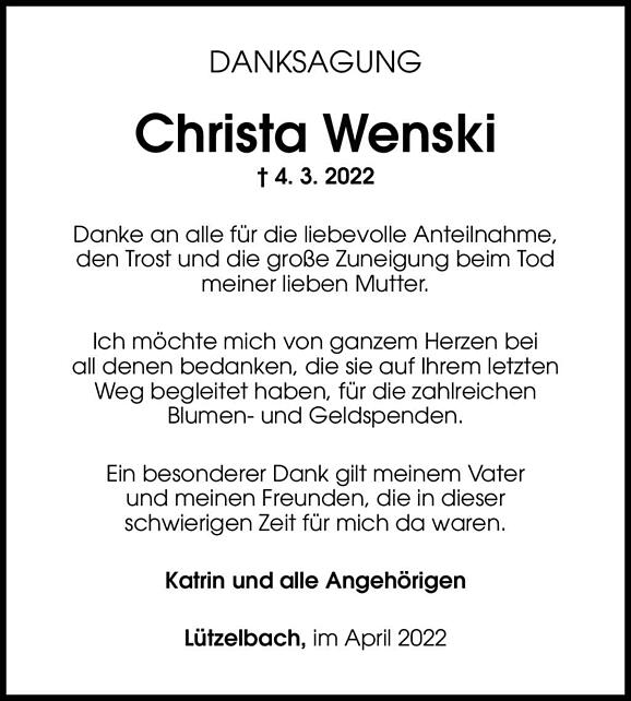 Christine Wenski, geb. Kuhn