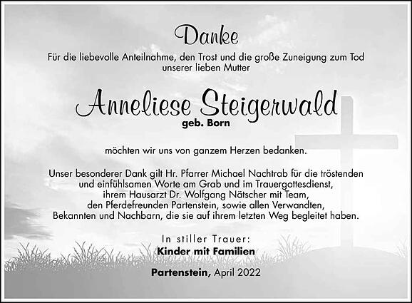 Anneliese Steigerwald, geb. Born
