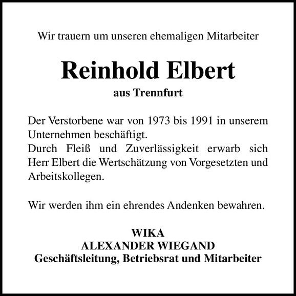 Reinhold Elbert