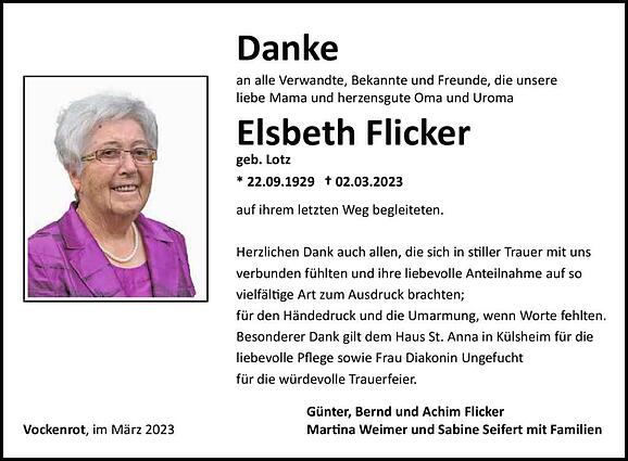 Elsbeth Flicker, geb. Lotz